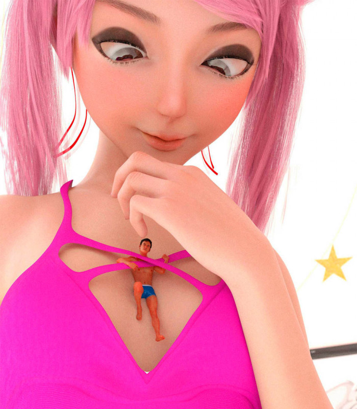 GiantStarGirl - Big Little Sister 3D Porn Comic