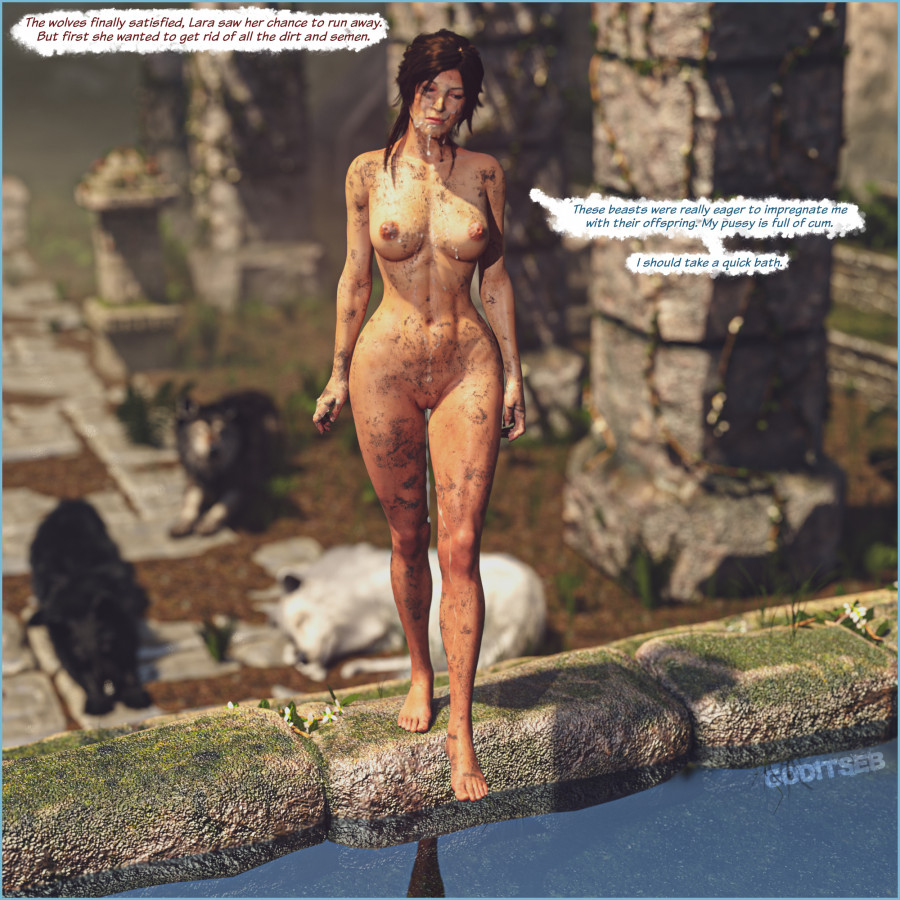 Goditseb - Lara and the Beasts 3D Porn Comic